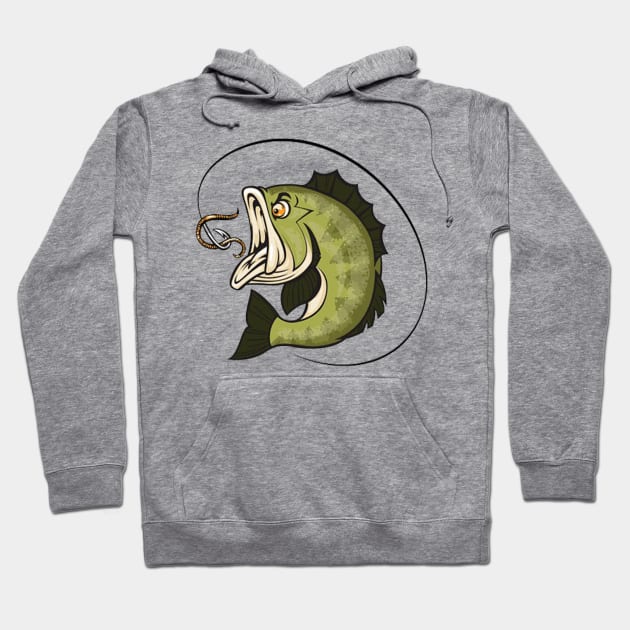 Big Bass Mouth Hoodie by smithlinkmacca